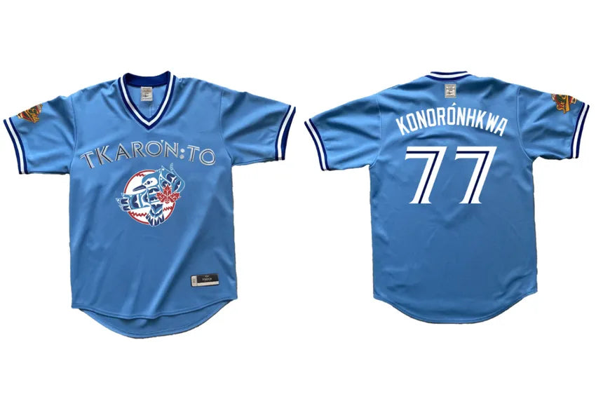Complex Canada on X: Artists Casey Bannerman and Kory Parkin have teamed  up on a new @BlueJays inspired jersey that celebrates Indigenous culture  and supports Indigenous nonprofits. Full story:    /