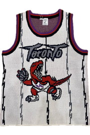 Ivory Knit Wool Toronto Basketball Jersey