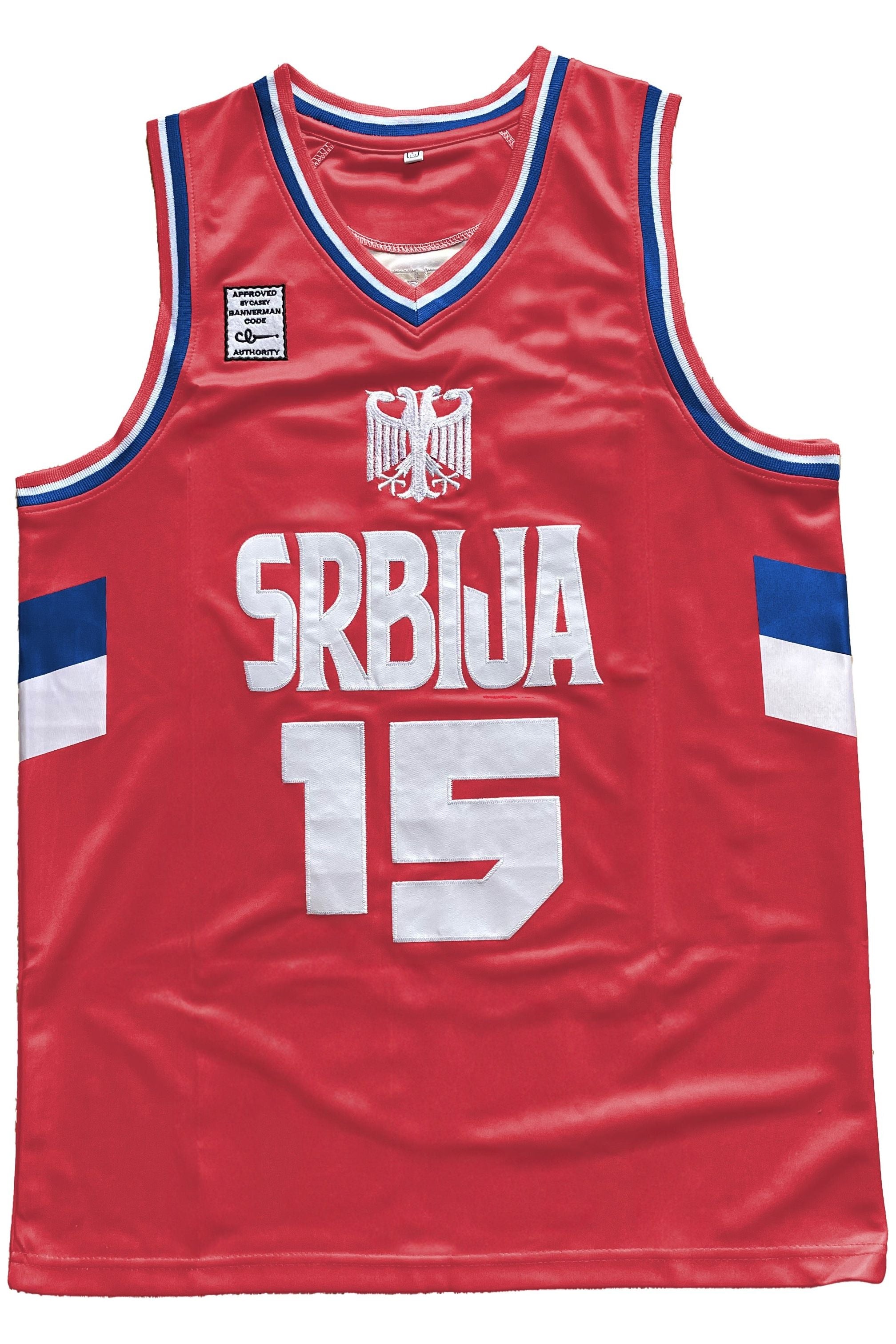 Jokić Srbija Vintage Stitched Jersey Casey Bannerman Designs