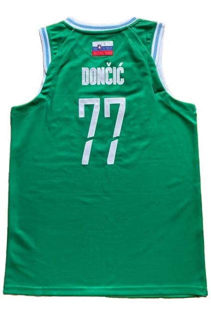 Dončić Slovenija Vintage Stitched Jersey