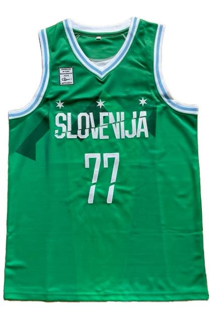 Dončić Slovenija Vintage Stitched Jersey